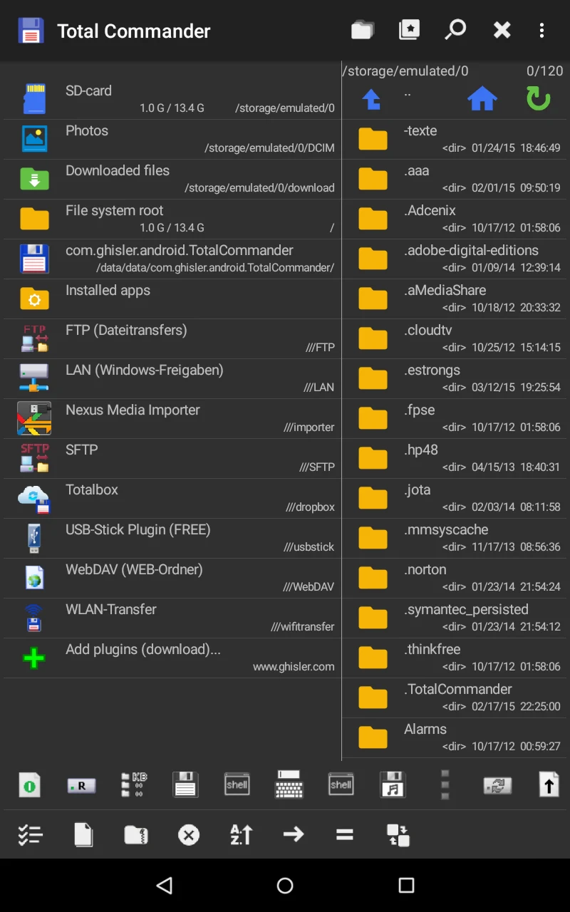 Total Commander - file manager screenshot